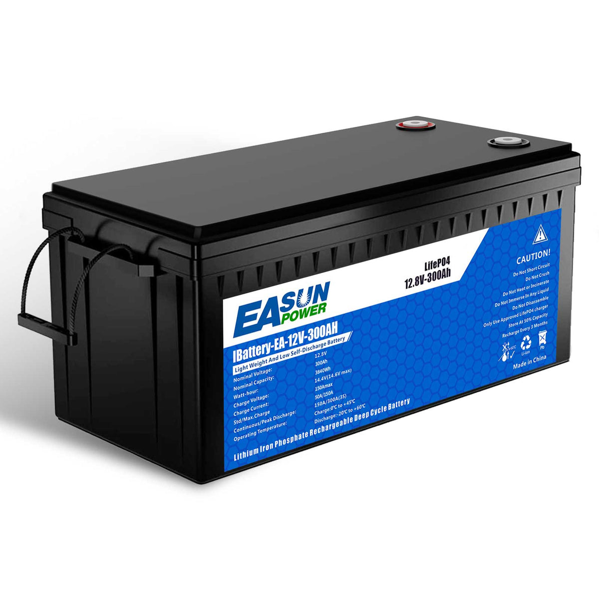 [0% Vat] Easun Power 12.8V 300AH LiFePO4 Battery Pack Grand
