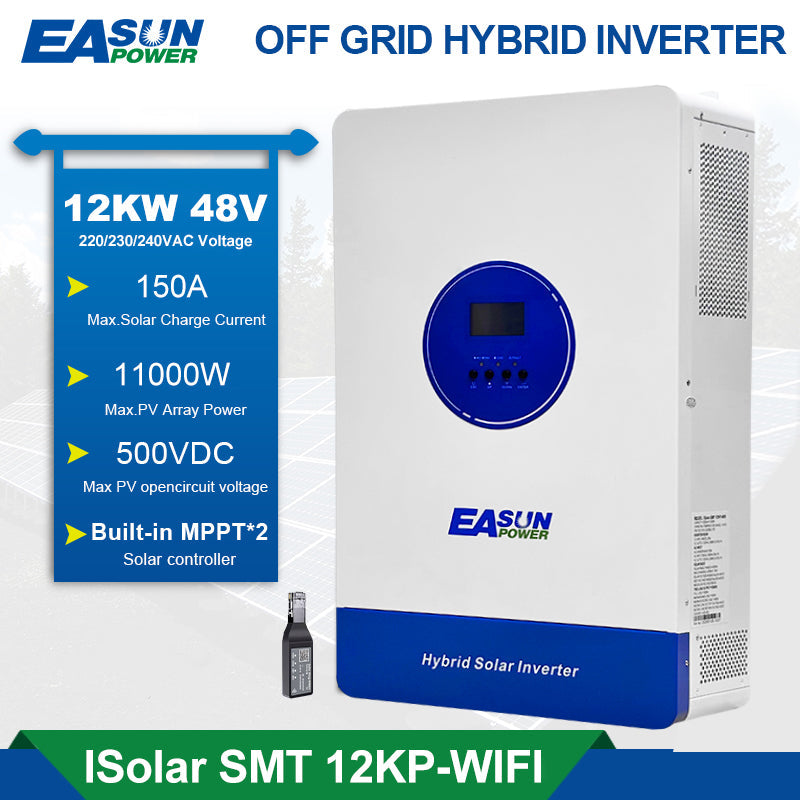 EASUN 11KW Off Grid Inverter Build-in MPPT 160A With Wifi Accept No Battery Work