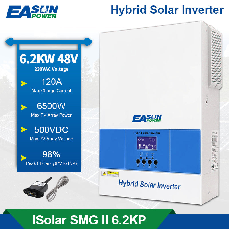 Easun Power 6.5KP Off Grid Inverter 120A MPPT Solar Charge Controller With Wifi