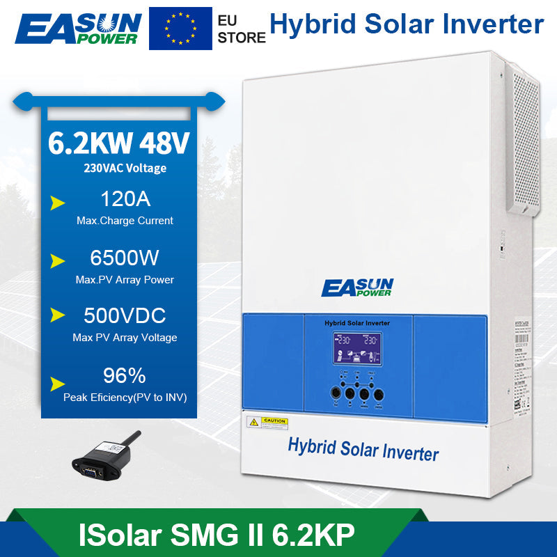 Easun Power 6.5KP Off Grid Inverter 120A MPPT Solar Charge Controller With Wifi