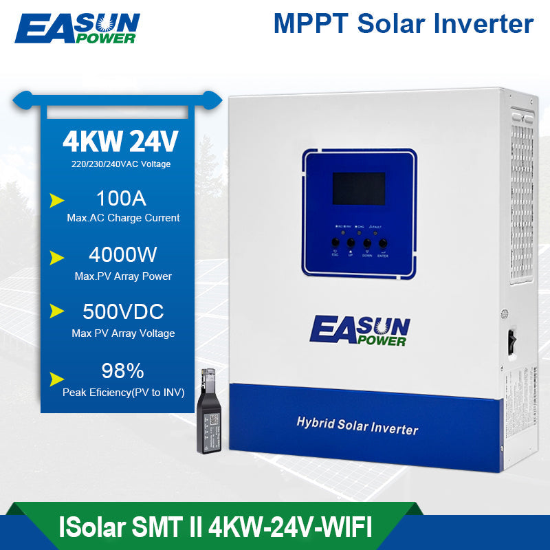 Easun Power 4KW Solar Inverter 100A MPPT Solar Charge Controller  With Wifi