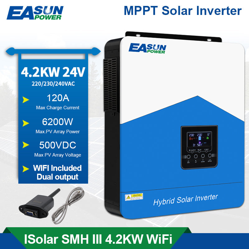 Easun Power 4.2KW Solar Inverter 110A MPPT Solar Charge Controller  With Wifi