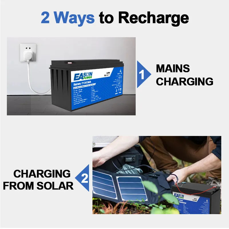 [0% Vat] Easun Power 25.6V 100AH Lithium Energy Storage Battery for Solar Power System