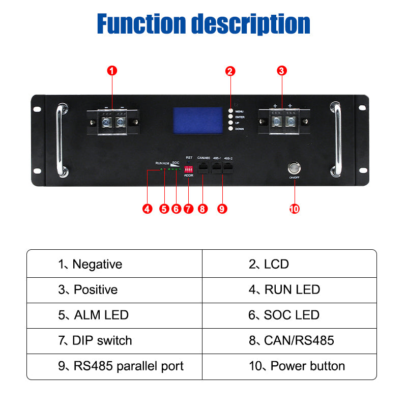 [0% Vat] Easun Power 51.2V 100Ah 6000+ Cycle 5kwh Solar Pack 10 Years Lifespan