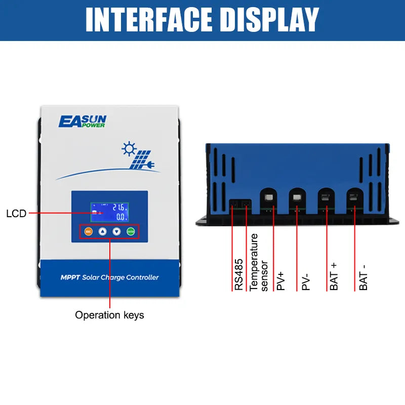 Easun Power 60A 80A MPPT Solar Charger Controller