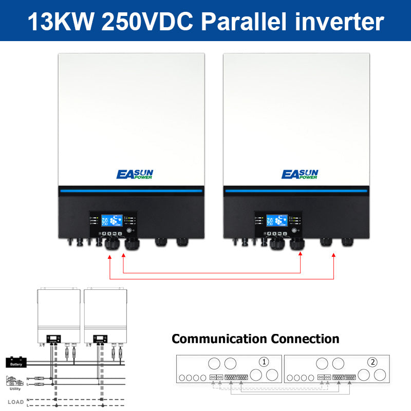 Easun Power 22KW Solar Inverter 150A MPPT Solar Charge Controller Built -in WiFi