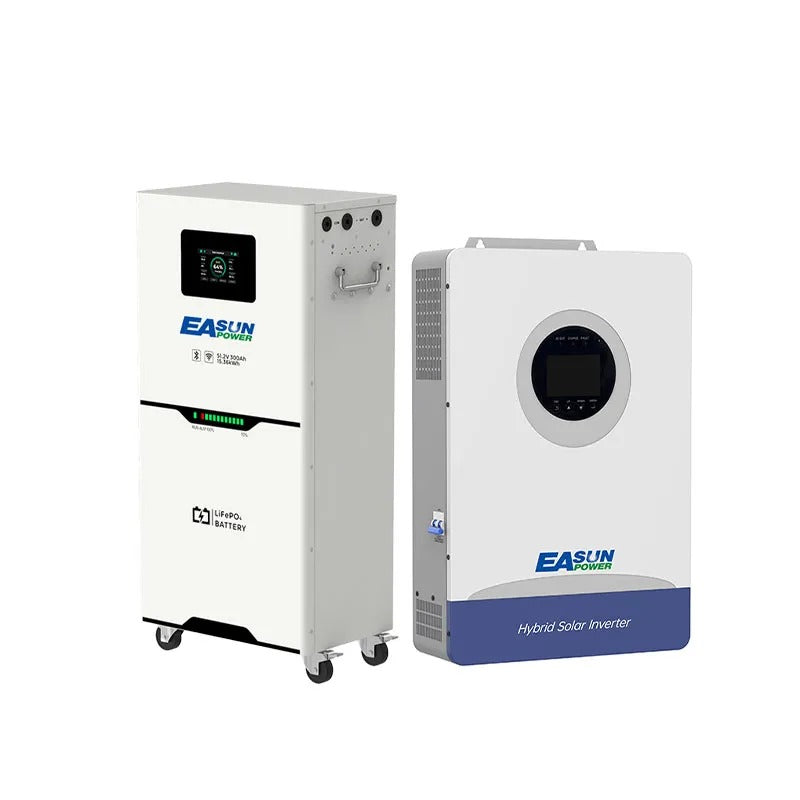 [0% Vat] Easun Power Batterie Lithium LiFePO4  15kW 51,2V 300Ah 15kWh Haute Capacité pour Stockage Solaire Domestique